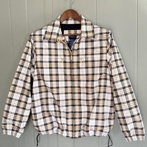 Vtg Catalina Plaid Jacket M 90s Preppy Coastal Tennis Prep Country Club Golf